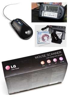 New LG LSM 100 Mouse Scanner  USB Portable Document Laser Smart Scan 