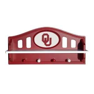  University of Oklahoma Logo Shelf with Pegs   Oklahoma 