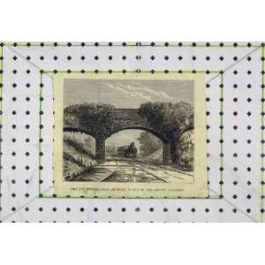  1882 View Ivy Bridge Bromley Accident Railway Train