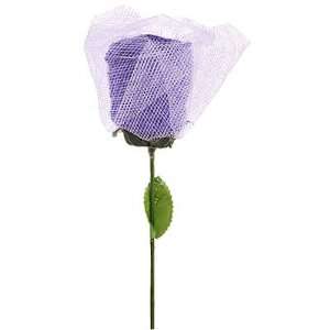   Favor Gift Purple Rose Shape Washcloth Towel Ornament