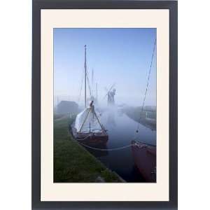  A misty spring morning at Horsey Staithe, Norfolk Broads 