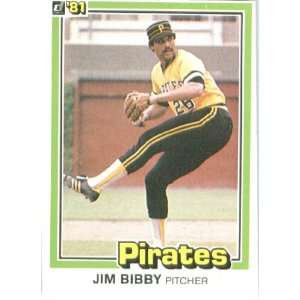  1981 Donruss # 134 Jim Bibby Pittsburgh Pirates Baseball 