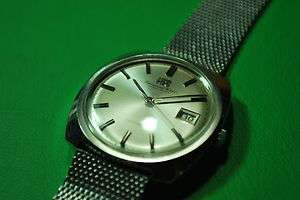 VINTAGE IWC AUTOMATIC STAINLESS STEEL MENS WATCH 1970s  