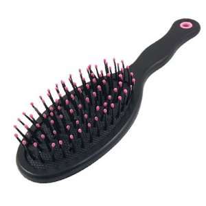   Handle Oval Cosmetic Mirror Hair Brush Ultra Pink Black Beauty