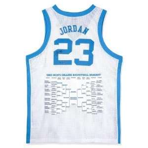   Jordan Signed UNC Home Jersey with NCAA bracket UDA: Sports & Outdoors