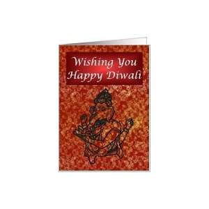  Diwali Deepawali Devali Deepavali with Ganesha Ganesh Card 
