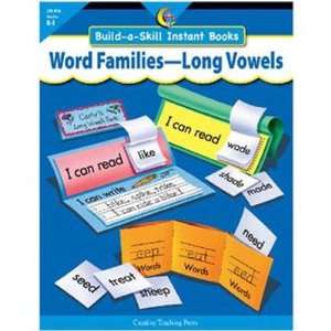  Word Families long Vowels Build a 