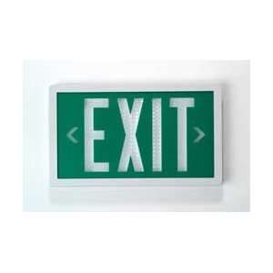  Exit Sign,self Luminous,grn On Wht   APPROVED VENDOR 
