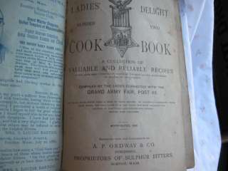 Ladies Delight #2 CookBook Grand Army Fair, Post 68  