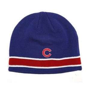  Chicago Cubs Pipeline Knit Cap   Royal/Red Adjustable 