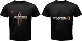 Uncharted 3 Drakes Deception PS3 Games T Shirt With Cool Design 