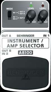 Behringer AB100 Guitar Amp Selection Universal 2 Mode A/B Foot Pedal 