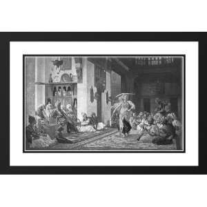Gerome, Jean Leon 40x26 Framed and Double Matted Saber Dance  