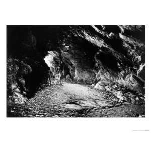  Merlins Cave, Tintagel, Cornwall, England Giclee Poster 