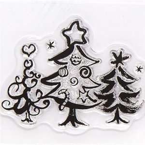  cute Christmas gel stamps Christmas tree with deco: Toys 
