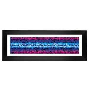  Giclee Blue Blur 52 1/8 High Wall Art