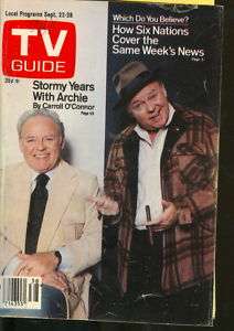 1979 TV Guide Archie Bunker   Carroll OConnor  