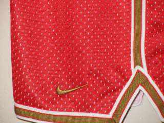 NWT NIKE WOMENS MESH FIELD SHORTS LINED RED 602 XS L  
