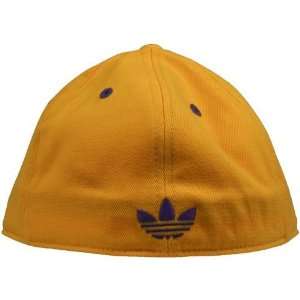   Lakers Contrast Tonal Flex Fit Flat Brim Hat (Gold)