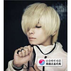  Super Natural and Cool Mens Style Beige Short Wig: Toys 