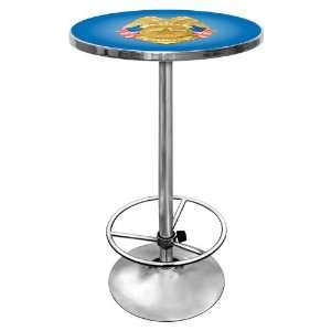  Police Officer Chrome Pub Table   Game Room Products Pub 
