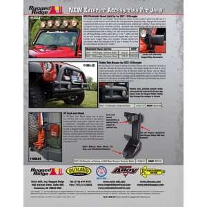   Ada Hubs, Bumper, Light Bar Flyer, Sema 2009, Rugged Ridge Automotive