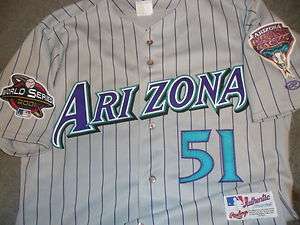 Johnson 2001 WS Arizona Diamondbacks Authentic Jersey  