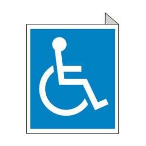 TV4   Handicapped Symbol, Flanged, 10 X 8, .050 Rigid Plastic 