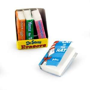  BuySeasons Dr. Seuss Book Shaped Eraser Asst. (8) 160918 