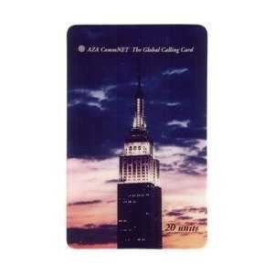 Collectible Phone Card AZA CommNET   20u Empire State Building, New 