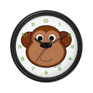  Mona the Monkey Funny Wall Clock by 