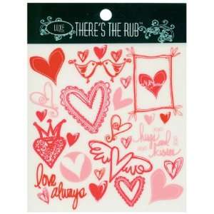  Luxe Designs Rub Ons   Hearts
