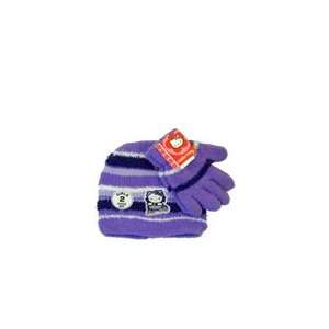  Hello Kitty Popo Chanille Hat and Glove Set (AZ9968 