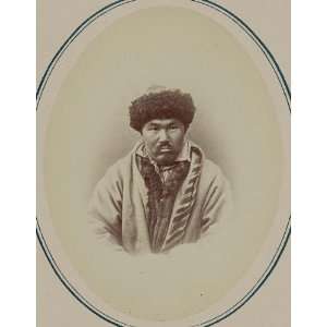 Turkic People,Central Asia,Cholak Kazaks,fur hat,c1865  