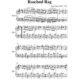   Rosebud Rag Scott Joplin Easy Piano Sheet Music Scott Joplin Books