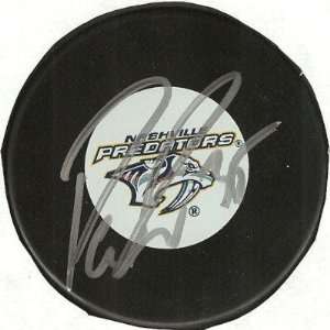  Pekka Rinne Signed Puck   LOGO COA   Autographed NHL Pucks 
