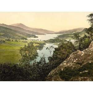  Vintage Travel Poster   Loch Tummel Queens View Scotland 