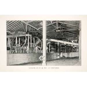  1898 Print Cuba Republic Caribbean Interior Sugar Mill 