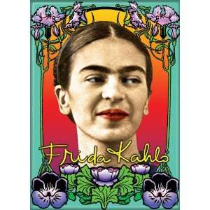  Frida Kahlo With Flowers Art Magnet 20381W Kitchen 