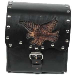  Badlands Black Leather Motorcycle Sissy Bar Bag ME 3A 
