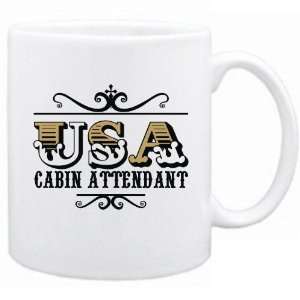  New  Usa Cabin Attendant   Old Style  Mug Occupations 