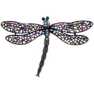   Swarovski Crystal Dragonfly Pins Colorful Insect Pin Brooch Jewelry