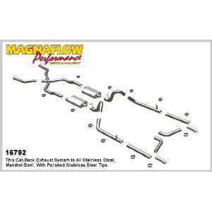   Chevy Bel Air Crossmember Back System Performance Exhaust Hot Rod Kit