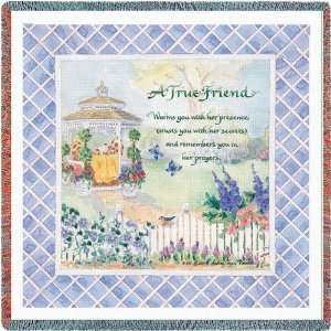  True Friend Lap Square   53 x 53 Blanket/Throw