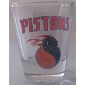  NBA Basketball Detroit Pistons Shot Glass 