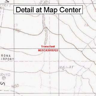  USGS Topographic Quadrangle Map   Trona East, California 