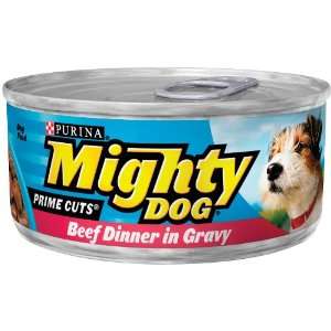  Purina Mighty Dog Prime Cuts Dog Food   Beef Dinner in 