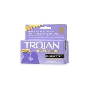  Trojan Her Pleasure Condoms   Spermicidal Lubricant   Pack 