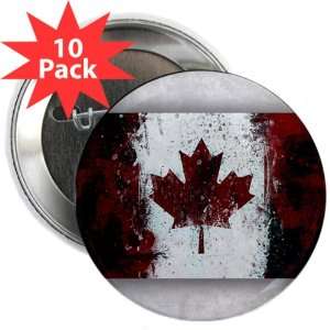   25 Button (10 Pack) Canadian Canada Flag Painting HD: Everything Else