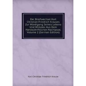   , Volume 2 (German Edition): Karl Christian Friedrich Krause: Books